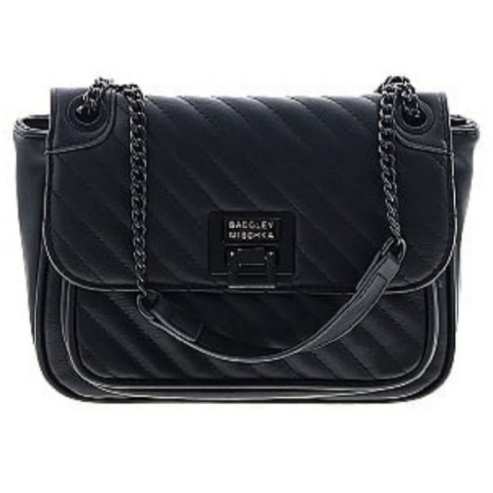 BADGLEY MISCHKA BLACK CROSSBODY/SHOULDER BAG